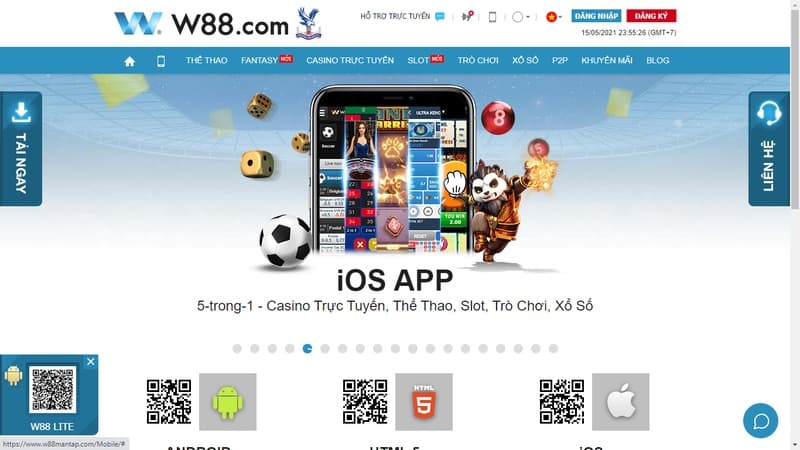 App điện thoại của nhà cái W88